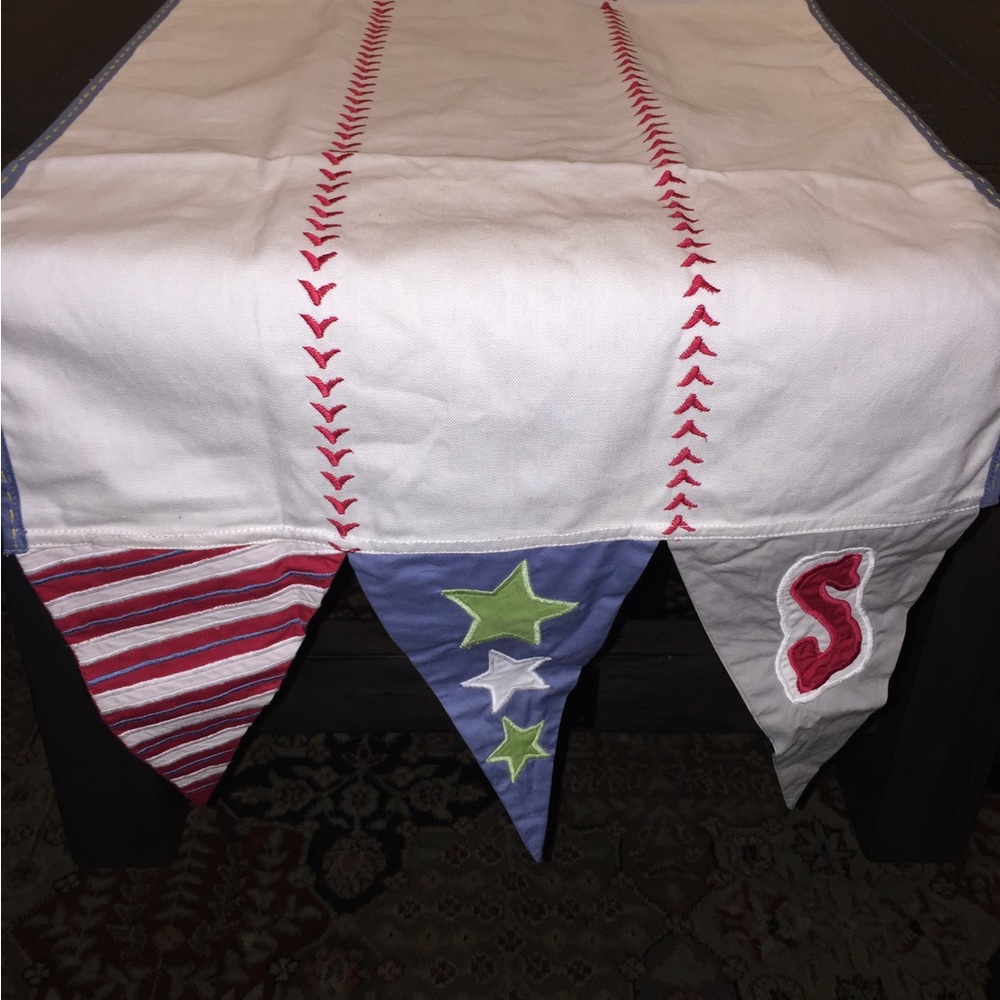Pottery Barn Baseball Table Runner